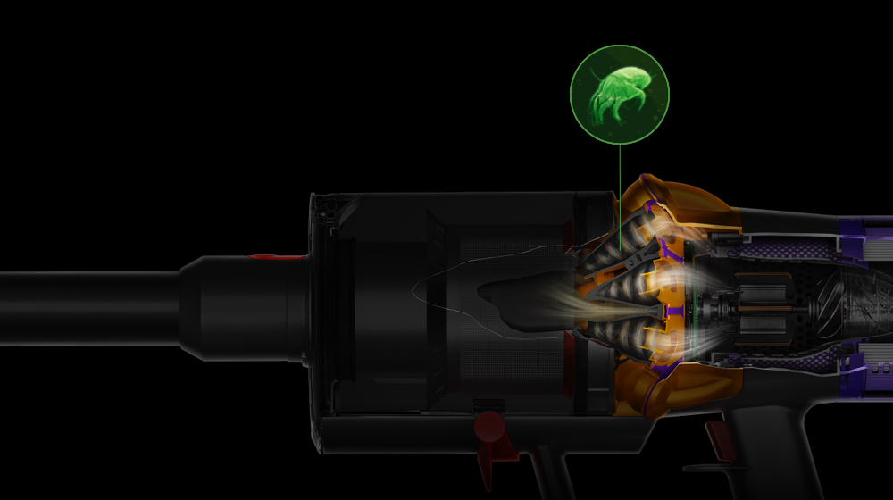 Cutaway of powerful cyclones