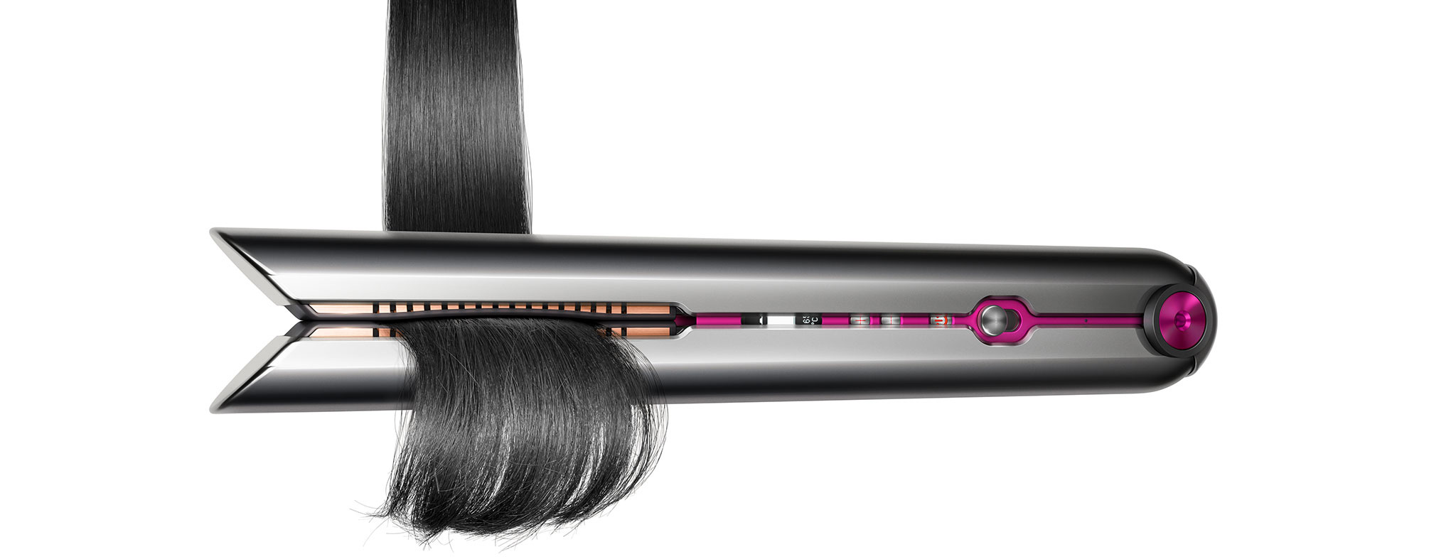 Vergleich zwischen dem Dyson Corrale Richtgerät und der konventionellen Plattentechnologie